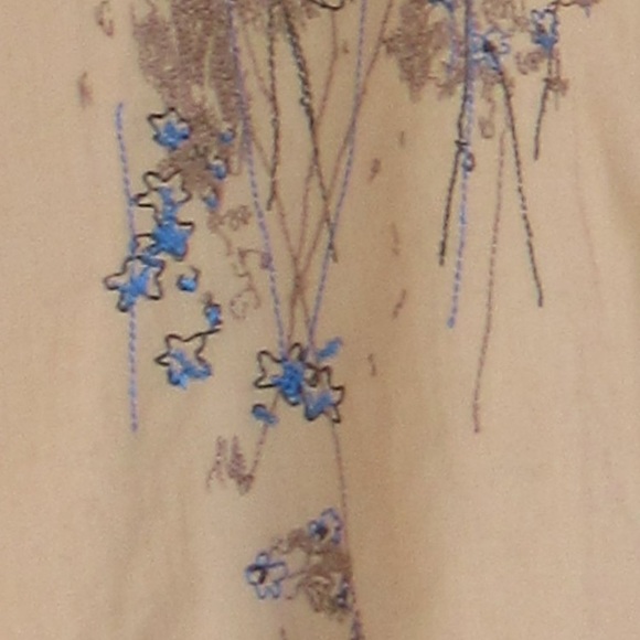 Express floral stitching  button down cotton shirt size L - Picture 6 of 11